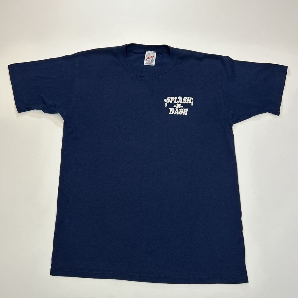Vintage Splash And Dash T Shirt Mens Large Single Stitch USA Made Funny Graphic